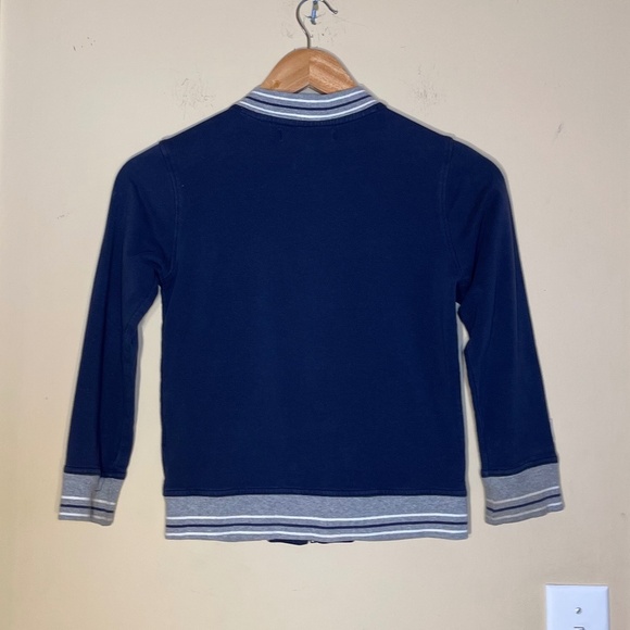 Navy Blue Kids Jacket small boys zip up sweater - Picture 2 of 9